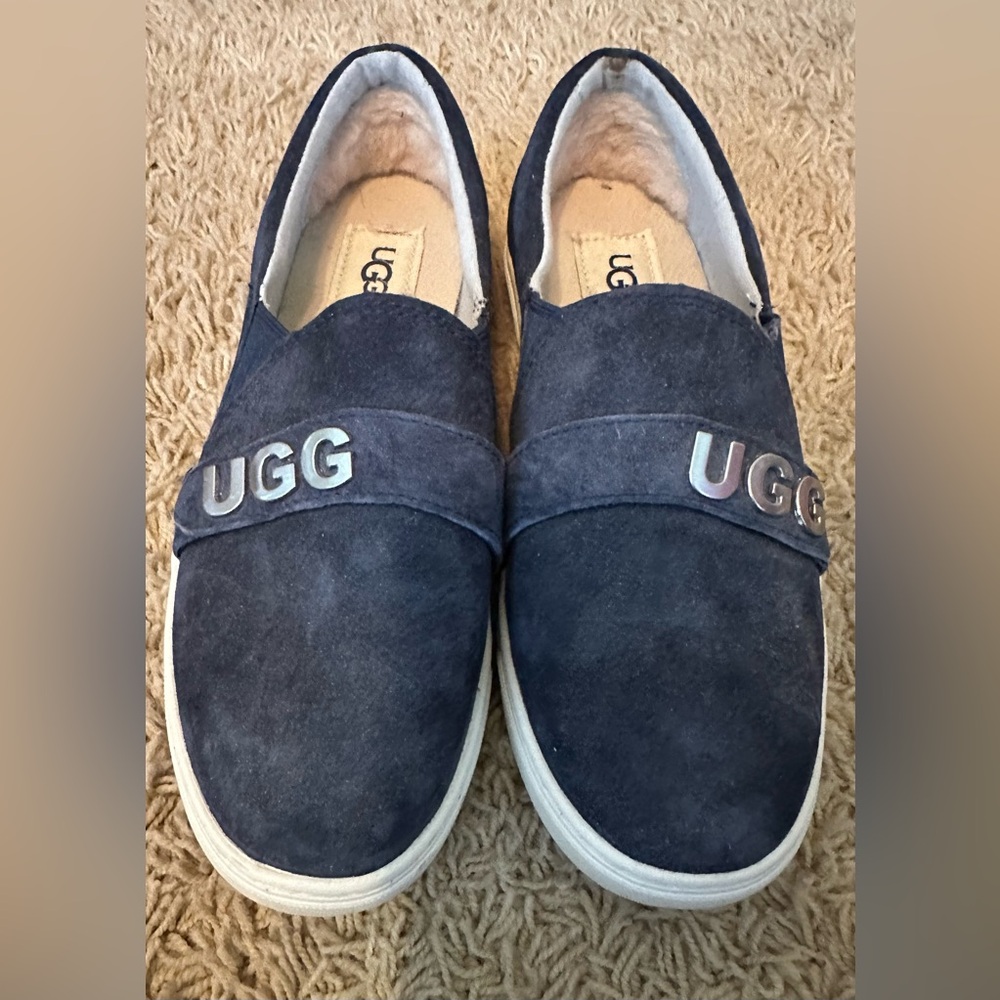 UGG BLUE SUEDE SNEAKERS